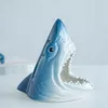 Neueste natürliche Haifischform Farbe Keramik Aschenbecher Trockenkräutertabak Zigarettenhalter Halterung Ständer Innovatives Design Raucheraschenbecher Hohe Qualität DHL-frei