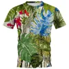 Heren t-shirts Fashion Men T-shirt Hawaii Polynesia Leaf Art Gedrukte T-stukken Casual korte mouwen Tops Kleding Dropmen's