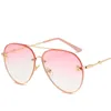 Sunglasses Luxury Bee 2022 Pilot Women Fashion Shades Metal Frame Vintage Brand Glasses Men Designer Male Female