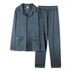 100% Cotton Pijama for Men Plaid Autumn Winter Sleepwear Pajamas Pyjamas Set 3XL Casual Striped Male Homewear Home Clothes 220426