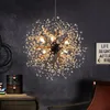 Pendantlampor Vintage Industrial Wind Dandelion Lamp Ball Restaurant Cafe Bar Nordic Personality Art Firework Lights ZX77 Pendant