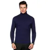 Tops Men Slim Fit Sweater Basic Warme Soft Soft Comfortabele Lente Herfst Lange Mouw Turtleneck Pullover Thermische Knitwear1