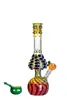 13.4 인치 큰 버섯 Bong Hookahs Shisha Beaker Base Dab Rigs Rainbowl 유리 연기 파이프 18mm 보울