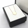 Designer jewelry heart necklace female stainless steel couple pendant jewelry gift for girl