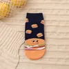 Chaussettes Bonneterie Drôle Mignon Lnvisible Sox Femmes Hommes Dessin Animé Nourriture Sushi Donut Burger Harajuku Coton Fille Nouveauté Cheville Chaussettes Confortables