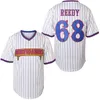 Xflsp GlaMit Benchwarmers Maglia da baseball gessata 68 Clark Reedy 32 Howie Goodman 82 Richie Goodman 44 Gus Matthews Maglia da baseball cucita S-XXXL