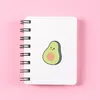 Quaderni S 80 pagine Cute Anime Arcobaleno Avocado Quaderno per studenti a fogli mobili Mini tasca portatile per la scuola