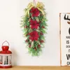 Couronnes De Fleurs Décoratives Artificielle Ornements De Noël Guirlande Pendentif Anniversaire Pour Garçons Filles Intérieur Extérieur 23 '' Décors De Noël A