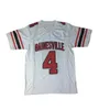 Mit # 4 Deshaun Watson High School Football Jersey Blanc Rouge 100% Cousu S-4XL Haute Qualité Livraison Rapide