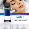 Équipement de beauté multifonctionnel professionnel 14 en 1 Hydra Dermabrtasion Oxygen Peel Jet Soins de la peau Lifting du visage Élimination des pigments Machine de nettoyage du visage