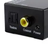 Adaptateur numérique optique coaxial RCA Toslink Signal vers adaptateur de convertisseur Audio analogique avec câble à fibre optique