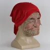 E avó, velhas mulheres, Halloween Horrible LaTex Mask Scary Full Head Full Wrinkle Face Cosplay Props 220613