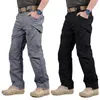 Hoge kwaliteit tactische broek heren meerdere zak elasticiteit militaire stedelijke commuter camouflage cargo broek multi-pocket mode