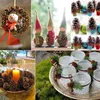Dekorative Blumenkränze, natürliche Pinienkerne, Früchte, getrocknete künstliche Blumenkegel für Zuhause, Hochzeit, Weihnachten, Dekoration, DIY-Girlandenkranz