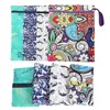 Sacos de armazenamento de impressão de desenhos animados Baby Protable Nappy Reusable lavável pano molhado zíper à prova d'água Bolsa de fralda de bebê fralda