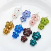 Colored Glaze Flower Sweet Ins Style Glass Scattered Beads String Material DIY Handmade Jewelry Earrings Necklace Bracelet Accessories