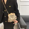 Borse da donna di lusso Borse a tracolla con pochette leopardata alla moda per donna Borsa a tracolla elegante in pelle PU di design piccola tote