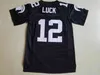 C202 Stitched Andrew Luck 12 Stratford High School Football Jersey Mens 13 Willie Beame Movie Jerseys Dubbel gestikte naam en nummer