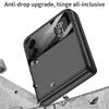 Samsung Galaxy Z Flip 3 Flip 4 Case Hinge Protection Camera Hole Glass Film Hard Coverの磁気ケース
