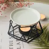 Aromatic Oil Geometric Ceramic Essential Candle Holder Wax Melt Warmer Melter fragrance for Home Office 220809