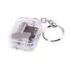 Keychains Mini Music Box Key Chains Play Diy Conjunto 18 Tons Ringas de metal mecânicas com parafusos decoração de casa