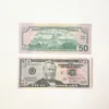 2022 Nuovo banconota di denaro falso 5 20 50 100 200 dollari US Euro Puntelli di giocattoli realistici Copia di valuta Film Money FauxBillets FY43007400802S1zy