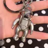 Key Rings Keychains stereo astronaut space robot letters fashion metal key chain pendant accessories original packaging