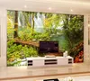 decoração mural 3d papel de parede sala de estar quarto sol fantasia floresta hd Nature cenário sofá murais de parede de parede MULATIMENTO DA HOME