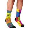 Herrensocken, lustige Herren-Fahrrad-Mountainbiker-Muster, bedruckt, Hip-Hop-Männer, glücklich, niedlich, Jungen, Street-Style, verrückt nach Männern