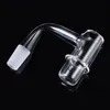 100% Quartz Banger Met Unieke Glas Marmeren Kettingen Cap Roken Accessoires Terp Slurper Volledige Weld Afgeschuinde Rand Naadloze Bangers