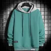 Hoodies Sweatshirt Men Hip Hop Pullover Hooded Streetwear Casual Fashion Clothes Mens Korean Harajuku Loose Large Size 4XL 220813