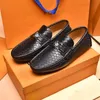 A1 Padrões de verão Man Baixa ajuda Padrão de crocodilo Sapatos pontiagudos Designer luxuoso Sapatos de escritório de escritório