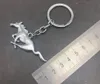 Metal 3D Car Keychain Running Horse Emblem Badge Key Chain suit for Ford Mustang Shelby GT 350 500 Car Styling6190331