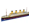 Baustein-Set im Großhandel, 1860 Stück, Mini-Blöcke, Modell, Titanic, Kreuzfahrtschiff, Modellboot, DIY, Diamant-Baustein-Set, Kinderspielzeug, Verkaufspreis