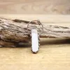 Naszyjniki wisiorek antyczne miedziane obręcze RAW Crystal Point wisiety lutowane brązowy biały kwarc Druzy Man Women Boho Jewelry QC3213PENDA