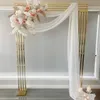 Shiny Gold Wedding Decoration Fabric Rack Flowers Flag Banners Hanging Backdrops Door Frame Square Geometry Flower Row Arch Screen5169197