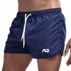 Solide Strand Shorts Männer Slim Fitness Beachwear Mode Schwimmen Kurze Mann Laufsport Schwimmen Anzüge Sommer Meer Surf Tragen 220627