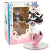 Re zéro commencer la vie dans un autre monde Rem Nekomimi Ver figurine PVC Collection modèle jouets Brinquedos 2207029365331