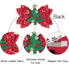 New Christmas Party Fashion Bow Hair Clip Children Sequins Glitter Bow Baby Decoration Hairpin Hair Accessories