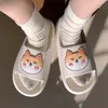 Women Men Summer Slippers Sandals Beach Slides Flip Flops Cartoon Bear Dog Tiger Thick Soled Boys Girls Unisex Bathroom Shoes 220630