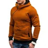 Tamanho XXXL Capuz Men Novo zíper diagonal Sorto de manga longa Men Sorto de Streetwear Casual Solid Capuzy Sweatshirt L220730