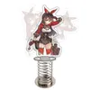 Keychains Anime Genshin Impact Diluc venti fofo acrílico spring shake stand stand stand placa brilhar