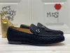 Marque de luxe hommes Oxfords chaussures habillées site officiel dernière entreprise fête de mariage en cuir de vache sans lacet taille 38-44