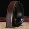 Belts Cow Leather No Buckle Real Genuine Belt Without Pin Strap Designer Men High Quality 3.0cm 3.3cm 3.5cm 3.8cmBelts