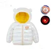 2021 New Boys And Girls 'Down Boys And Girls' Warm Jacket 0-6 Year Old Jacket Hooded Down Jacket Children Candy Color Warm Yes J220718