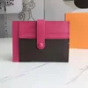 Woman Card Holder Wallet Classic Leather Multifuncional Carteiras Designers de Moda Bolsa Mulma Mulheres Cards Bolsas com Box