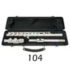 104 Flute C Tune Nickel Silver Compated 16 Gesloten Holes Professional Musical Instrument With Case