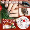 24 Grid Beauty Blind Box Natale Bellissimi kit di adesivi per unghie Piccoli ornamenti Prodotti per unghie Regali creativi