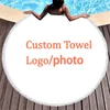 Personalize Pos Beach Custom Rounds com Tassel Yogo Carpet Microfiber Cartoon Bath Travel S Toalha 220616