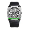 9 Styles High Quality Watches 102719 BGO40PLTBXTSK Octo Finisimmo Tourbillon Automatic Mechanical Mens Watch Skeleton Dial Leather Strap Gents Wristwatches
